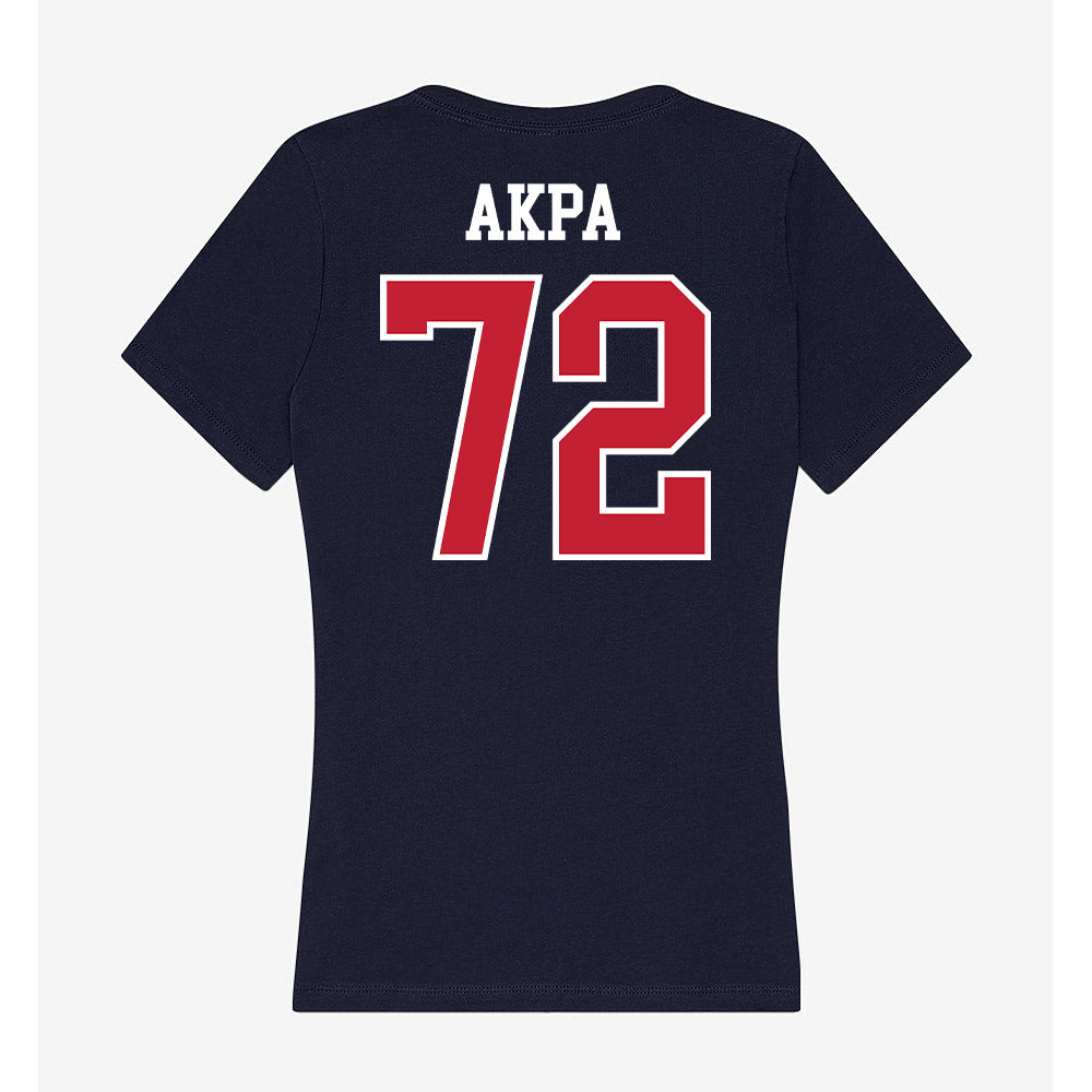 Arizona - NCAA Football : Louis Akpa - Classic Shersey Women's V-Neck T-Shirt-1