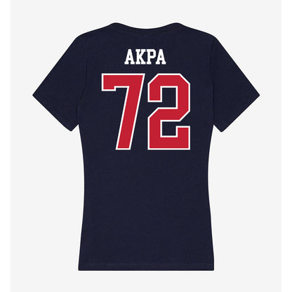 Arizona - NCAA Football : Louis Akpa - Classic Shersey Women's V-Neck T-Shirt-1