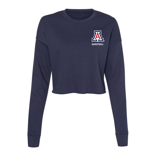 Arizona - NCAA Men's Basketball : Brayden Burries - Classic Shersey Women's Cropped Crew Fleece-0