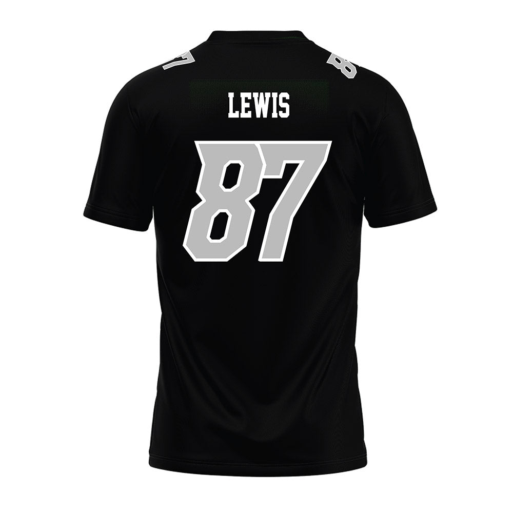 Delaware - NCAA Football : Donovan Lewis - Black Premium Football Jersey-1