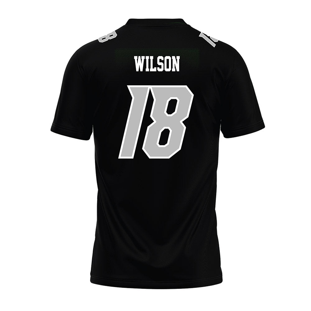 Delaware - NCAA Football : Sean Wilson - Black Premium Football Jersey-1