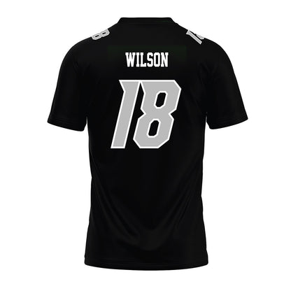 Delaware - NCAA Football : Sean Wilson - Black Premium Football Jersey-1