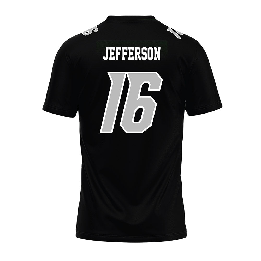 Delaware - NCAA Football : Noah Jefferson - Black Premium Football Jersey-1