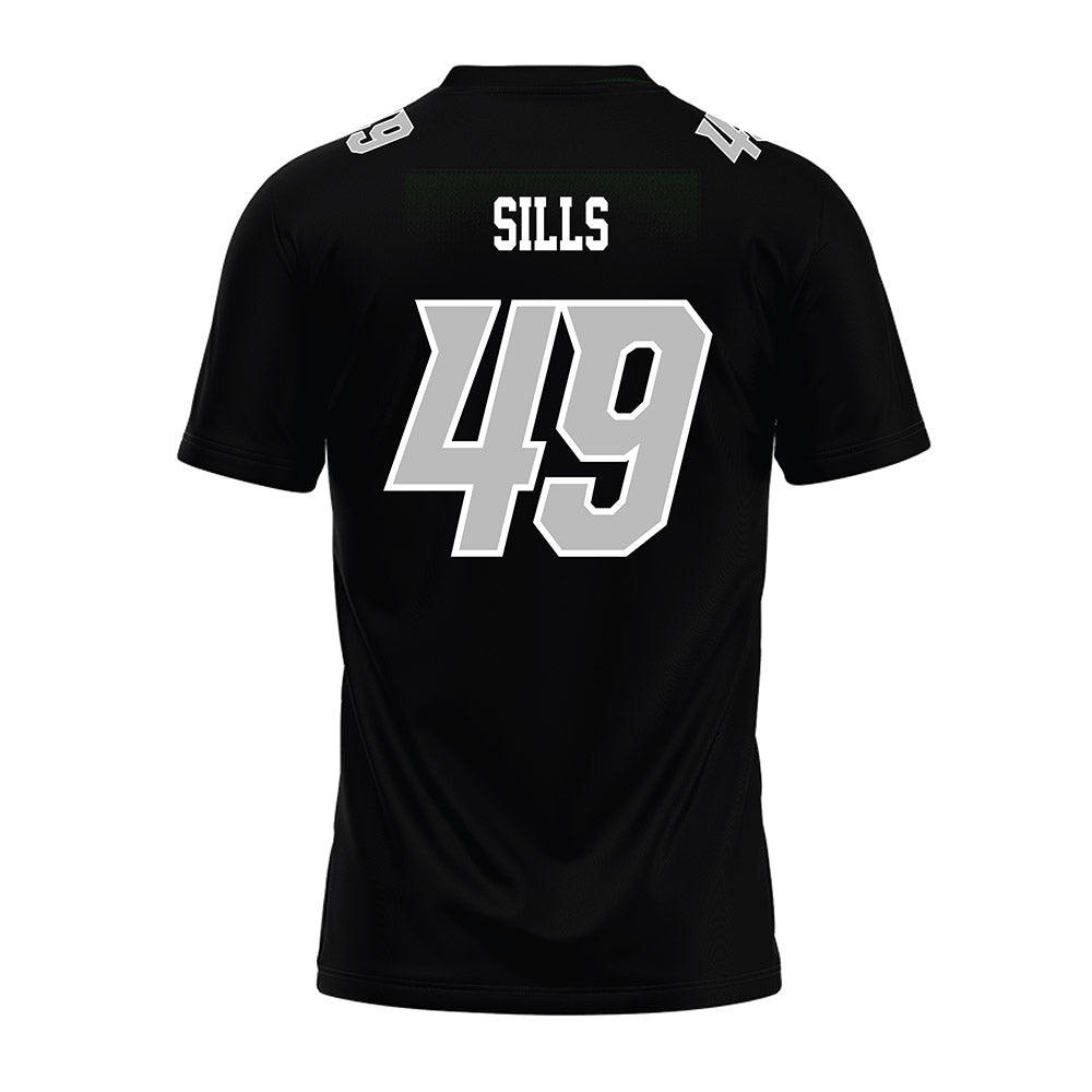 Delaware - NCAA Football : Maddox Sills - Black Premium Football Jersey-1