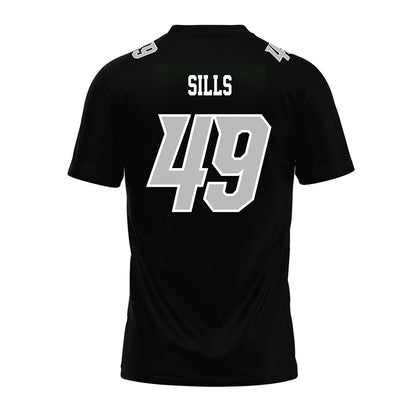 Delaware - NCAA Football : Maddox Sills - Black Premium Football Jersey-1