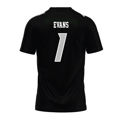 Delaware - NCAA Football : Nathan Evans - Black Premium Football Jersey-1