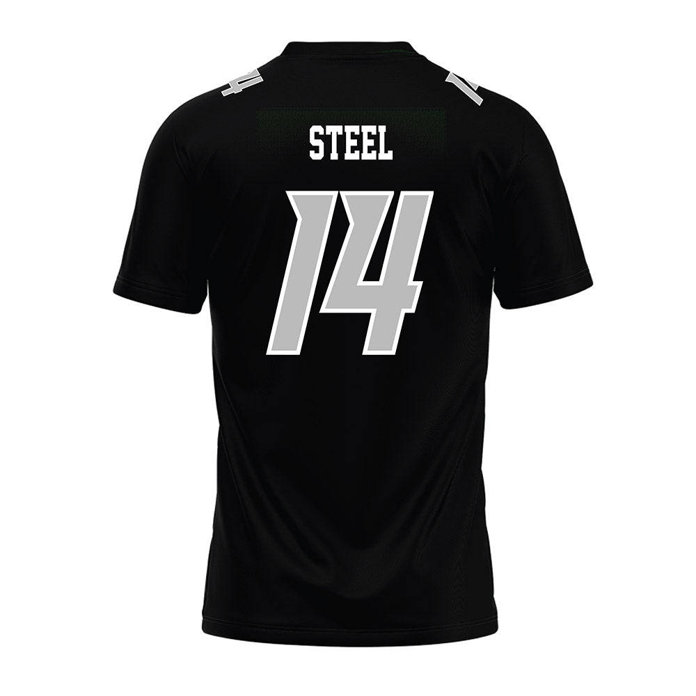 Delaware - NCAA Football : James Steel - Black Premium Football Jersey-1