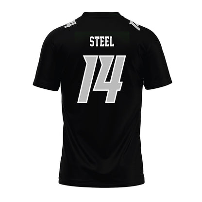 Delaware - NCAA Football : James Steel - Black Premium Football Jersey-1