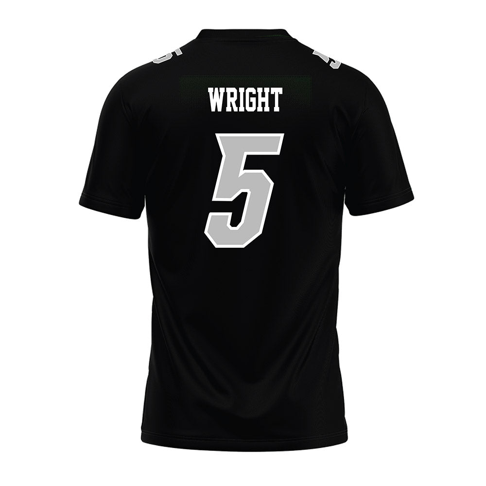Delaware - NCAA Football : Kion Wright - Black Premium Football Jersey-1