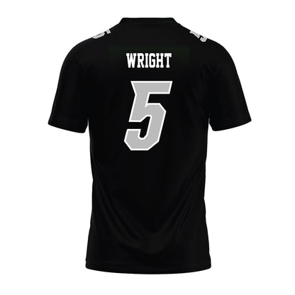 Delaware - NCAA Football : Kion Wright - Black Premium Football Jersey-1