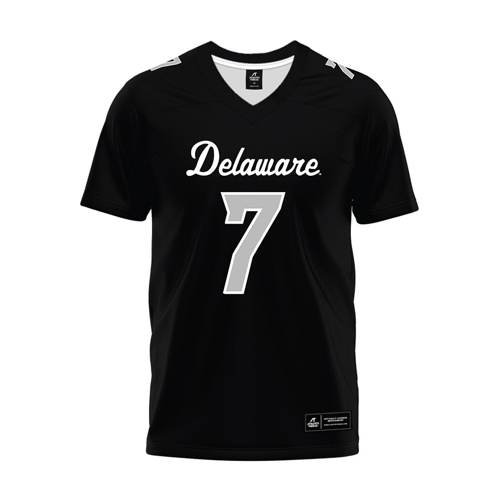 Delaware - NCAA Football : Thomas Amankwaa - Black Premium Football Jersey-0