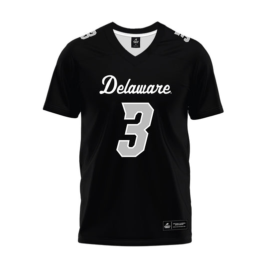 Delaware - NCAA Football : Hasson Manning - Black Premium Football Jersey-0