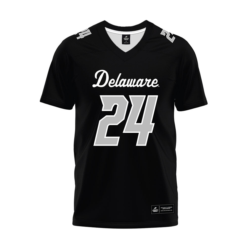 Delaware - NCAA Football : Jalen Ross - Black Premium Football Jersey-0