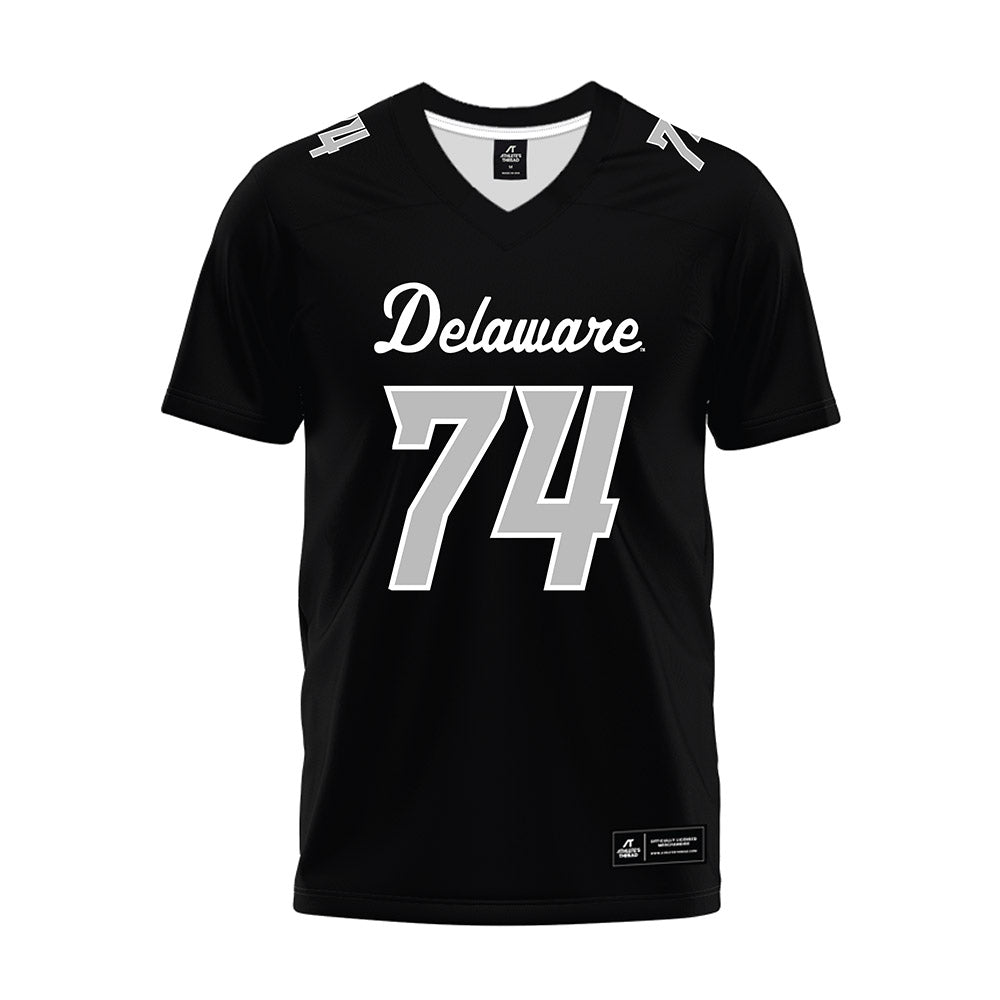 Delaware - NCAA Football : Tyler Burnham - Black Premium Football Jersey-0