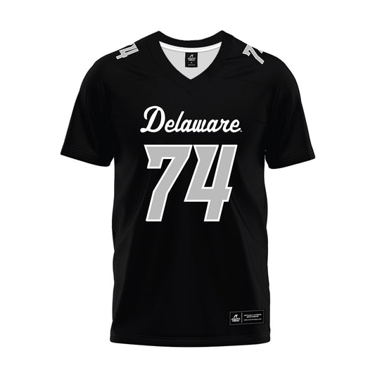 Delaware - NCAA Football : Tyler Burnham - Black Premium Football Jersey-0