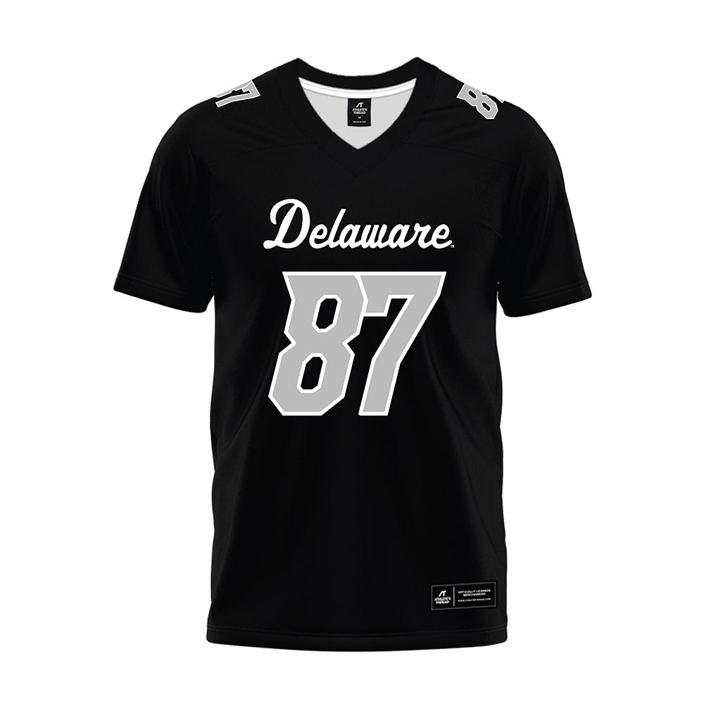Delaware - NCAA Football : Donovan Lewis - Black Premium Football Jersey-0