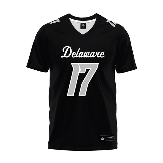Delaware - NCAA Football : Emmanuel Doku - Black Premium Football Jersey-0