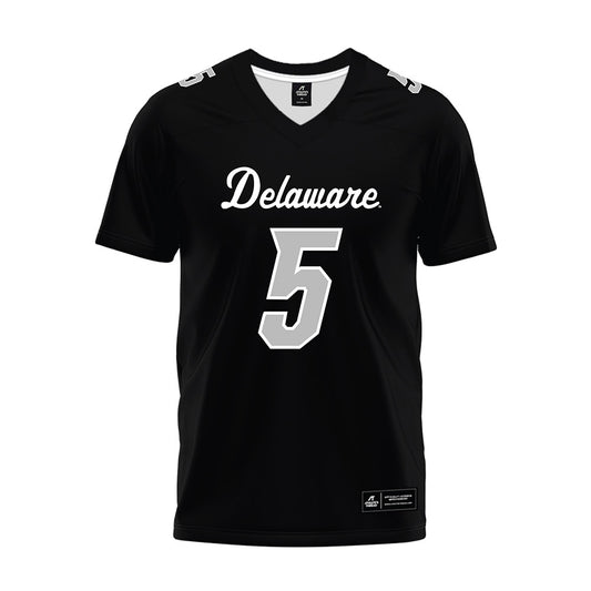 Delaware - NCAA Football : Austin Troyer - Black Premium Football Jersey-0