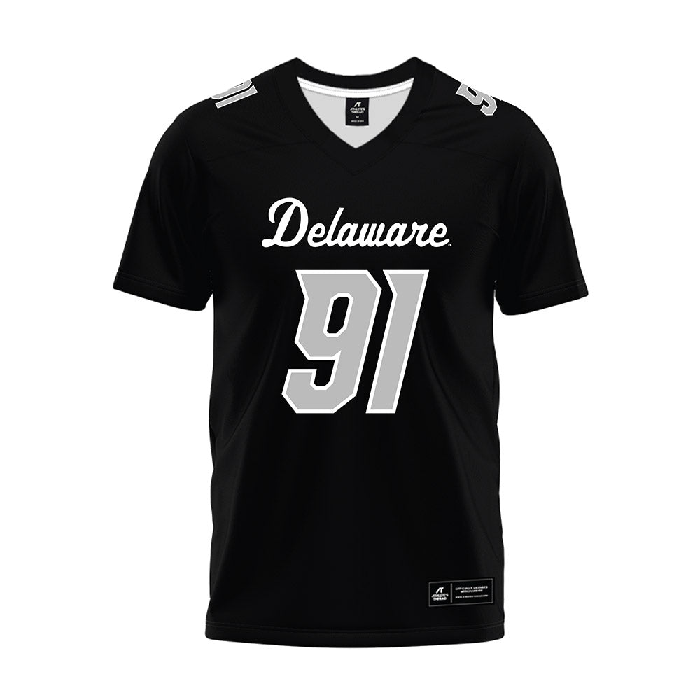 Delaware - NCAA Football : Nate Reed - Black Premium Football Jersey-0