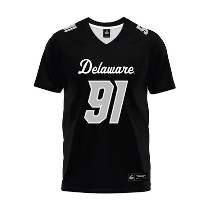 Delaware - NCAA Football : Nate Reed - Black Premium Football Jersey-0