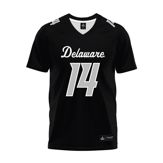 Delaware - NCAA Football : James Steel - Black Premium Football Jersey-0