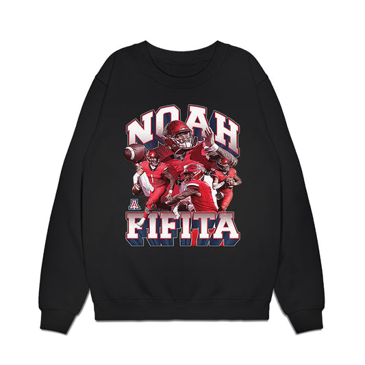 Arizona - NCAA Football : Noah Fifita - Collage Premium Crewneck Sweatshirt-0