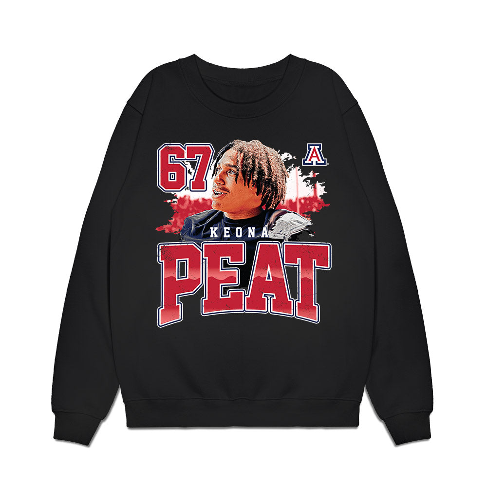 Arizona - NCAA Football : Keona Peat - Collage Premium Crewneck Sweatshirt-0
