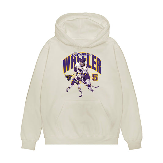 Minn. St. - NCAA Men's Ice Hockey : Mason Wheeler - Collage Premium Hooded Sweatshirt-0