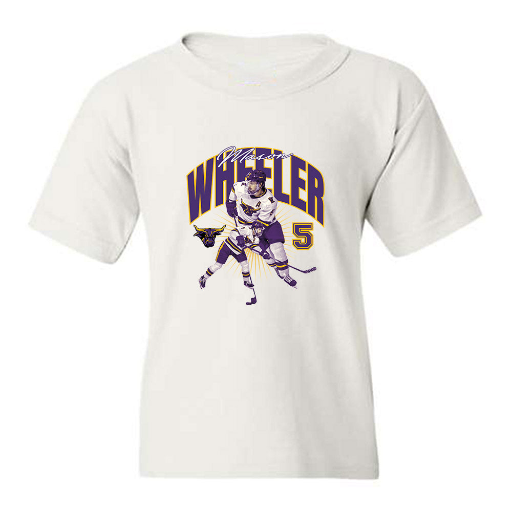 Minn. St. - NCAA Men's Ice Hockey : Mason Wheeler - Collage Youth T-Shirt-0