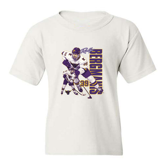 Minn. St. - NCAA Men's Ice Hockey : Ralfs Bergmanis - Collage Youth T-Shirt-0