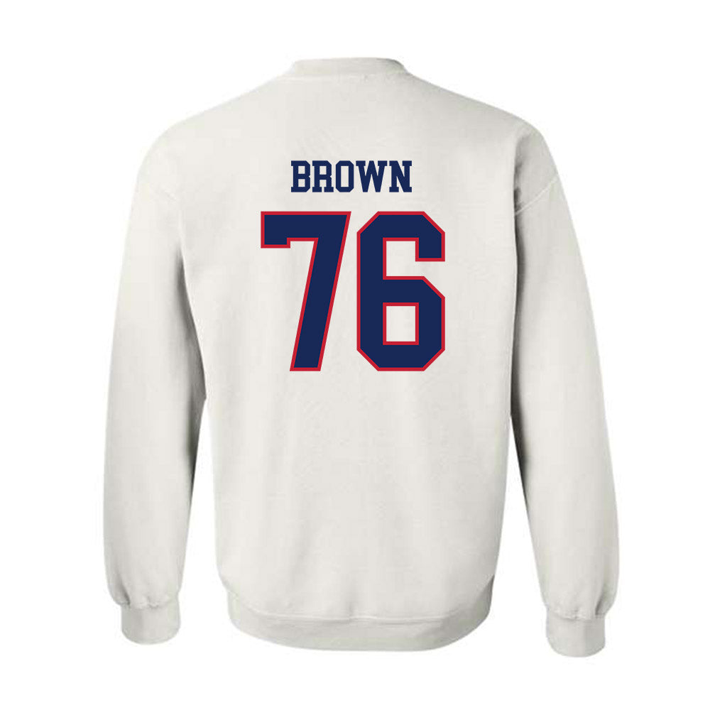 Arizona - NCAA Football : Jordan Brown - Classic Shersey Crewneck Sweatshirt-1