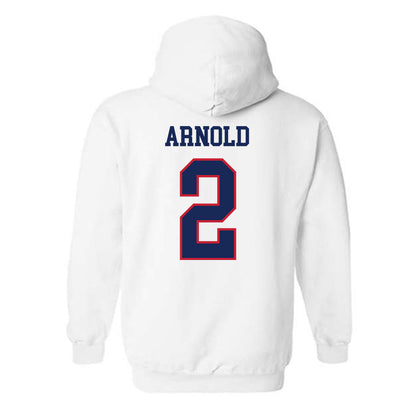Arizona - NCAA Men's Basketball : Addison Arnold - Classic Shersey Hooded Sweatshirt-1