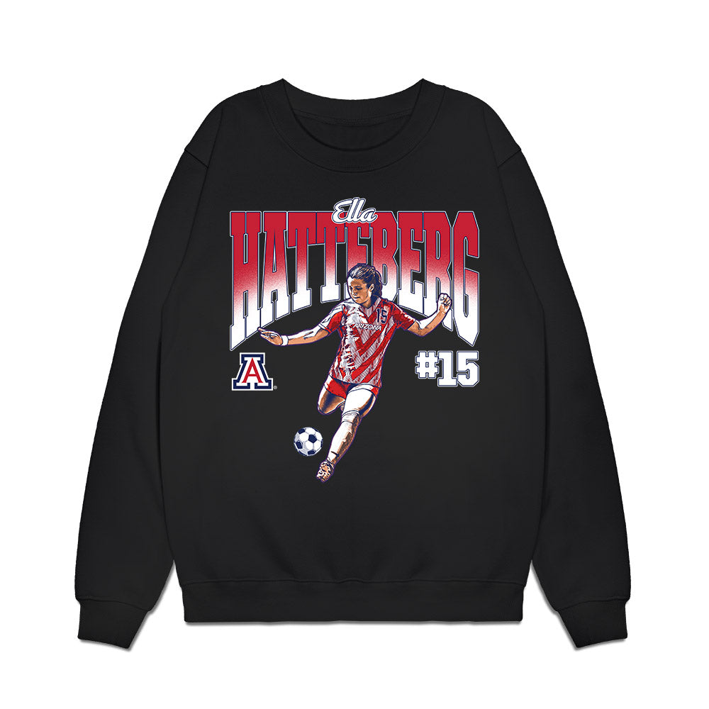 Arizona - NCAA Women's Soccer : Ella Hatteberg - Collage Premium Crewneck Sweatshirt-0