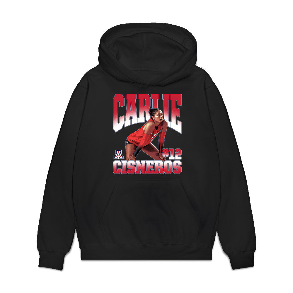 Arizona - NCAA Women's Volleyball : Carlie Cisneros - Graphic Tee Premium Hooded Sweatshirt-0