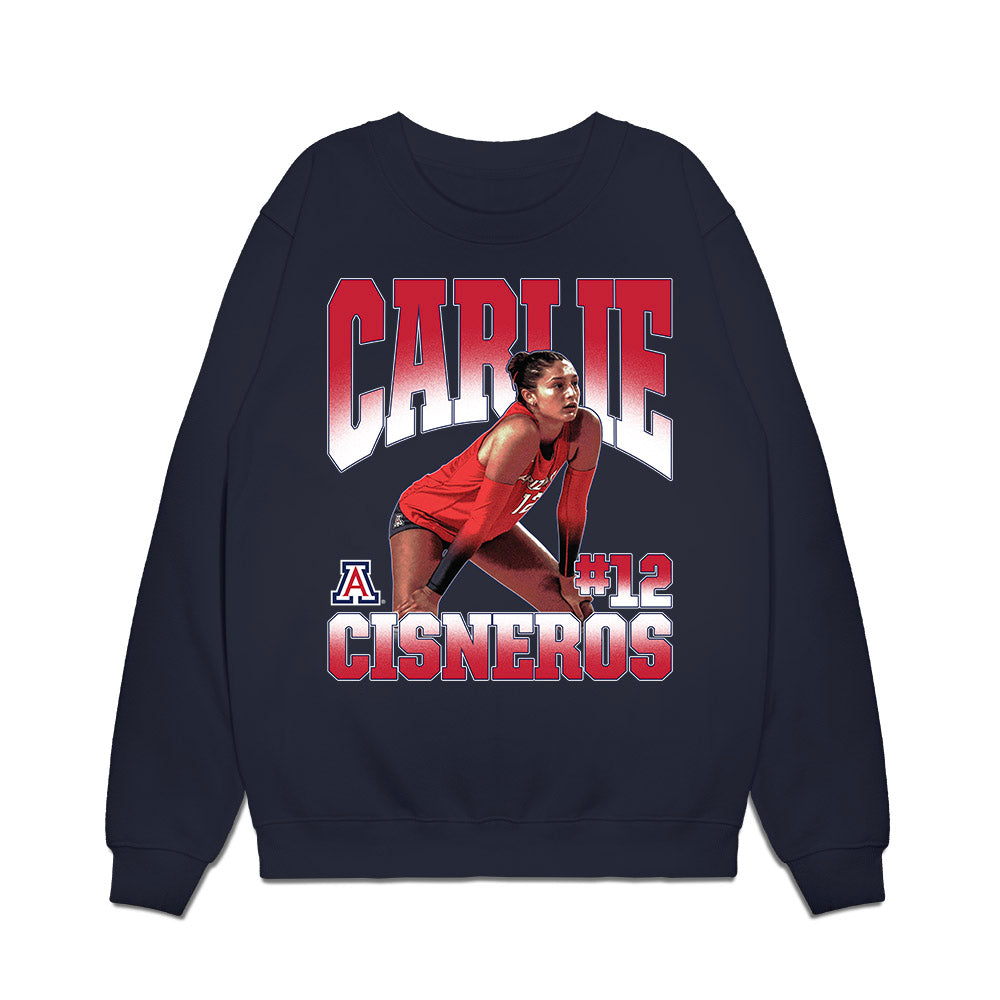 Arizona - NCAA Women's Volleyball : Carlie Cisneros - Graphic Tee Premium Crewneck Sweatshirt-0