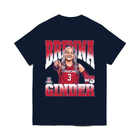 Arizona - NCAA Women's Volleyball : Brenna Ginder - Caricature Comfort Colors T-Shirt-0