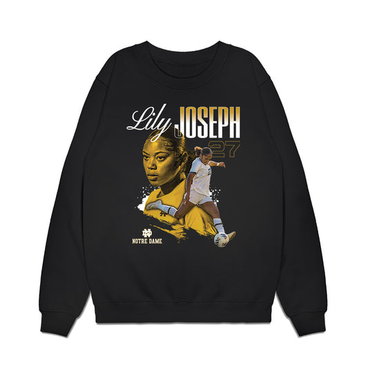 Notre Dame - NCAA Women's Soccer : Lily Joseph - Collage Premium Crewneck Sweatshirt-0