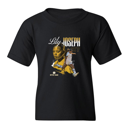 Notre Dame - NCAA Women's Soccer : Lily Joseph - Collage Youth T-Shirt-0