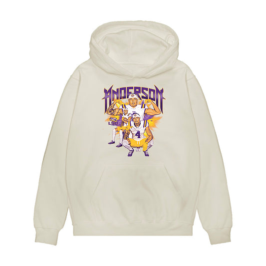 LSU - NCAA Football : Nic Anderson - Collage Premium Hooded Sweatshirt-0