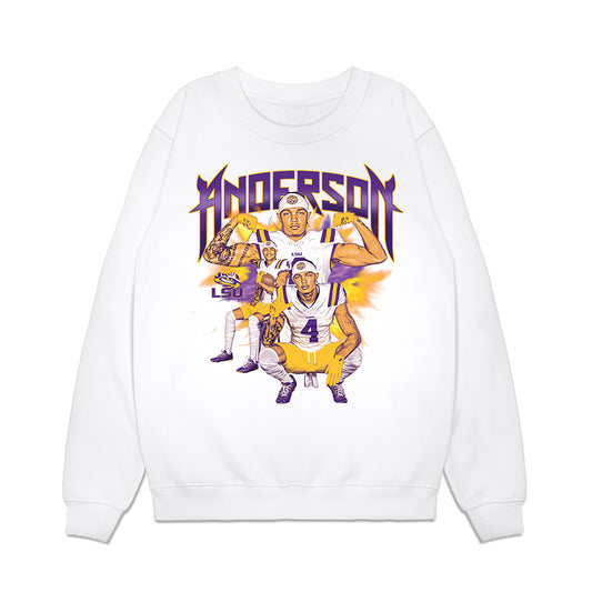 LSU - NCAA Football : Nic Anderson - Collage Premium Crewneck Sweatshirt-0
