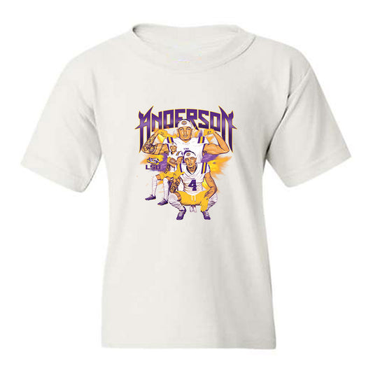 LSU - NCAA Football : Nic Anderson - Collage Youth T-Shirt-0