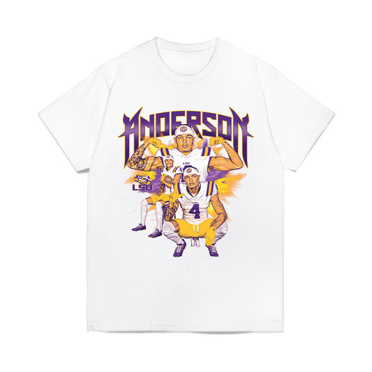 LSU - NCAA Football : Nic Anderson - Collage Comfort Colors T-Shirt-0