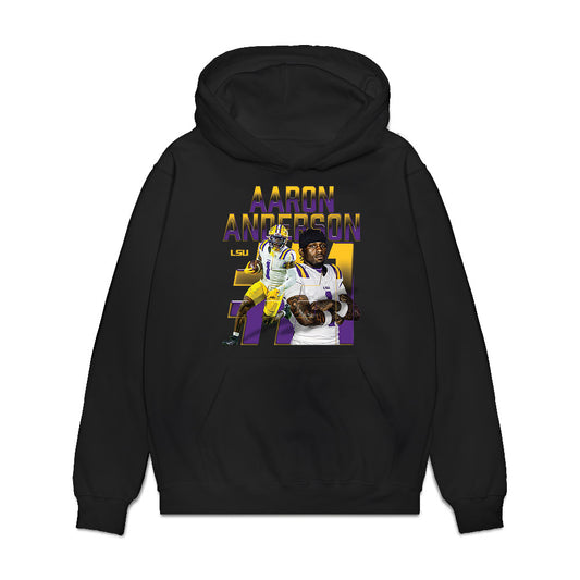 LSU - NCAA Football : Aaron Anderson - Collage Premium Hooded Sweatshirt-0