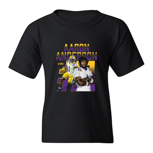 LSU - NCAA Football : Aaron Anderson - Collage Youth T-Shirt-0