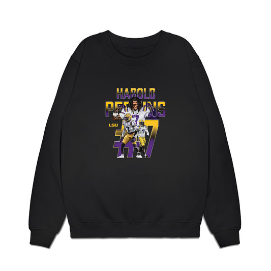 LSU - NCAA Football : Harold Perkins Jr. - Collage Premium Crewneck Sweatshirt-0