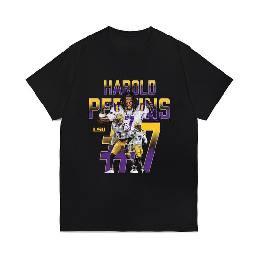 LSU - NCAA Football : Harold Perkins Jr. - Collage Comfort Colors T-Shirt-0