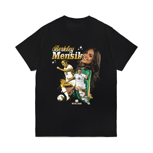 Notre Dame - NCAA Women's Soccer : Berkley Mensik - Collage Comfort Colors T-Shirt-0