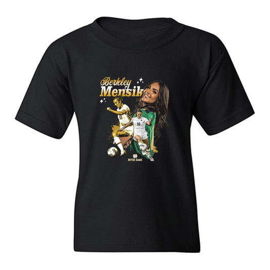 Notre Dame - NCAA Women's Soccer : Berkley Mensik - Collage Youth T-Shirt-0