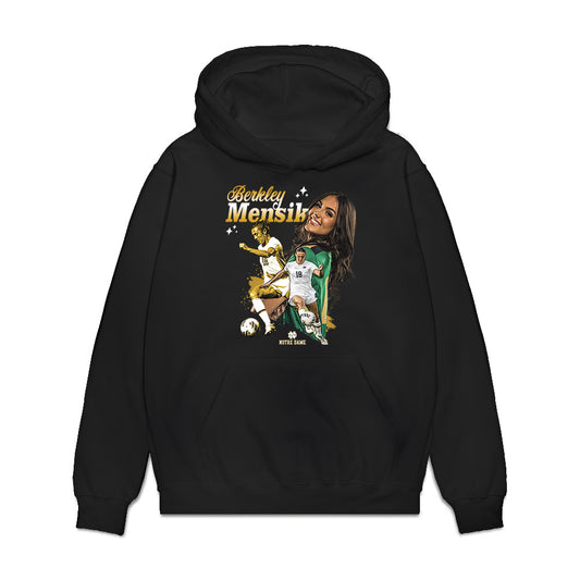 Notre Dame - NCAA Women's Soccer : Berkley Mensik - Collage Premium Hooded Sweatshirt-0