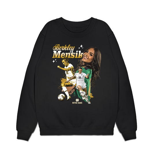 Notre Dame - NCAA Women's Soccer : Berkley Mensik - Collage Premium Crewneck Sweatshirt-0